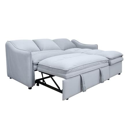 RIGHT-HAND FACING L-SHAPED SOFA FURDINI MARCEL PET FRIENDLY GREY [EXCLUSIVE FROM HOMEPRO THAILAND]