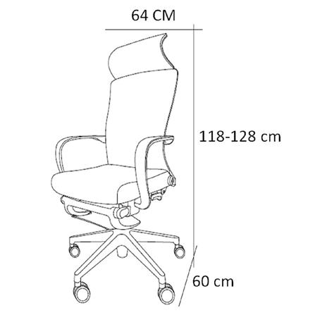 OFFICE CHAIR FURDINI BEFIT MESH/FABRIC BLACK [EXCLUSIVE FROM HOMEPRO THAILAND]