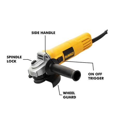 DEWALT 4" ANGLE GRINDER 850W DW802-B1 (SLIDE SWITCH)