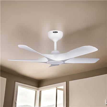FIERO CEILING FAN ALVIA LED 5BLADE 48 INCH MATTE WHITE