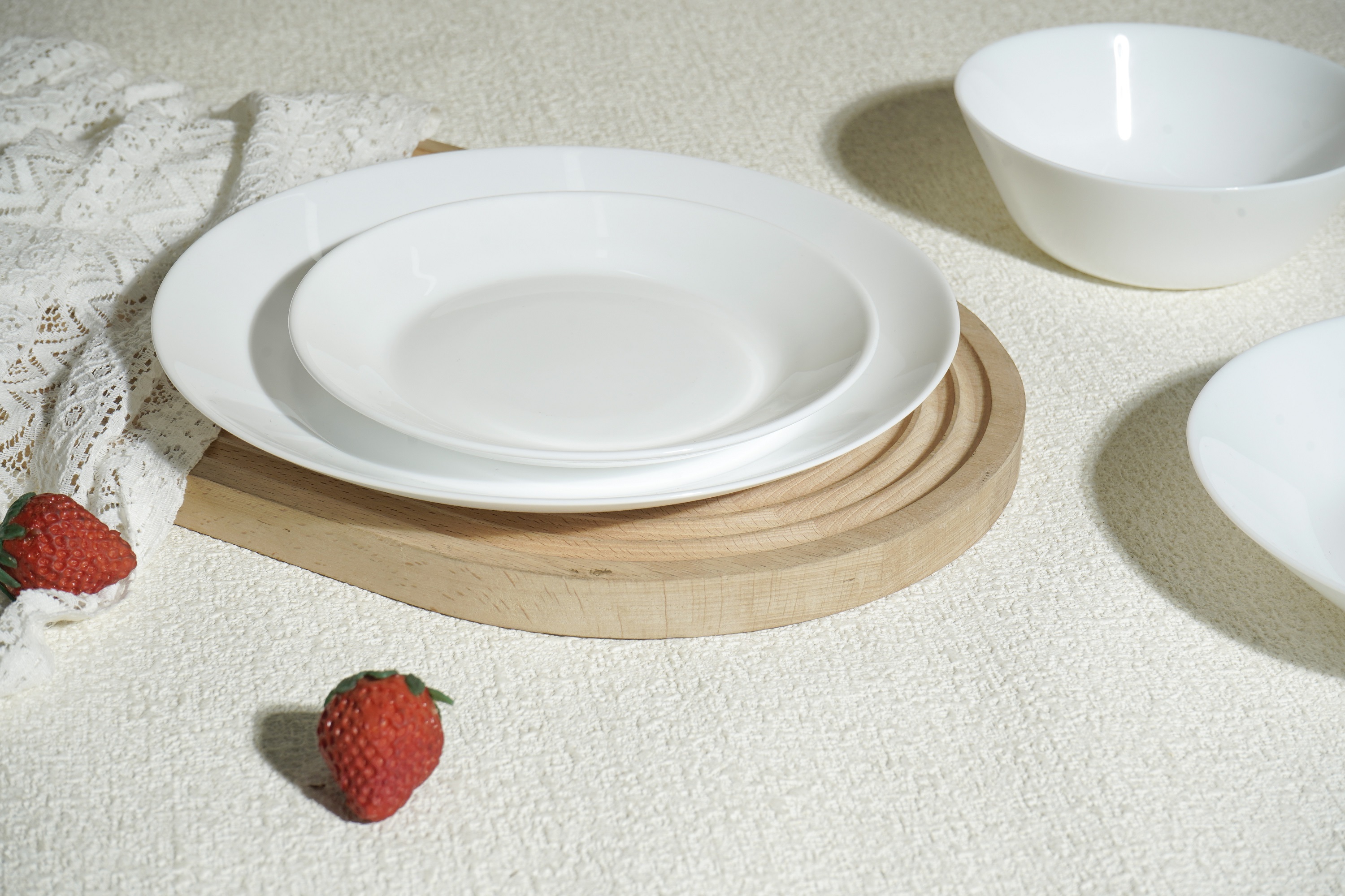 COSSY OPAL GLASS DINNER PLATE 10IN NNP100X