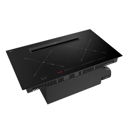 ELBA INDUCTION HOB WITH INTEGRATED HOOD EIH-Q7728PS(BK) BLACK 73CM 800M3/H PLASMA PRO+TECHNOLOGY