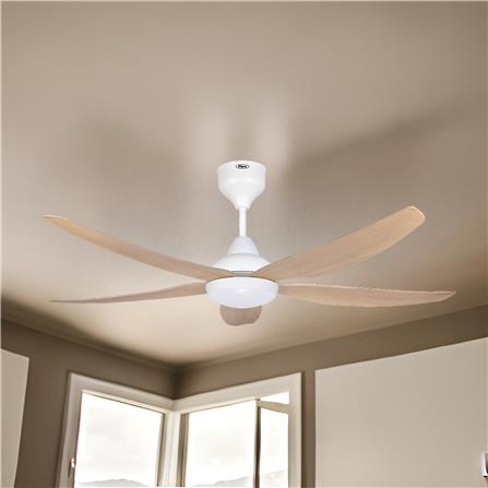 FIERO CEILING FAN MIYA LED 56 INCH 5 BLADE PINE WOOD