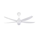 FIERO CEILING FAN MIYA LED 56 INCH 5 BLADE MATTE WHITE