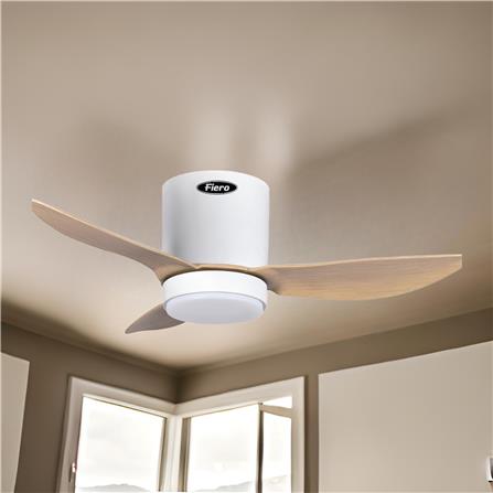 FIERO CEILING FAN JULIET LED 36 INCH 3 BLADE PINE WOOD