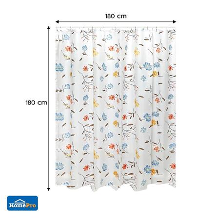 MOYA POLYESTER SHOWER CURTAIN ACS23013A 180X180CM