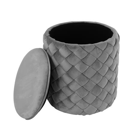 STOOL OTTOMAN FURDINI ANTON GREY