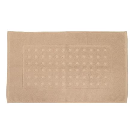 HOME LIVING STYLE TOWEL RUG POLKA 17X28INCH BROWN