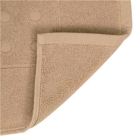 HOME LIVING STYLE TOWEL RUG POLKA 17X28INCH BROWN
