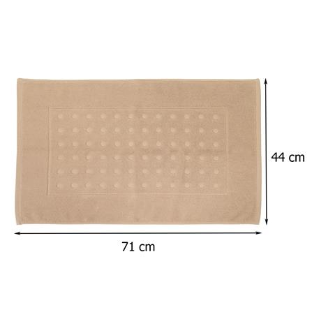 HOME LIVING STYLE TOWEL RUG POLKA 17X28INCH BROWN