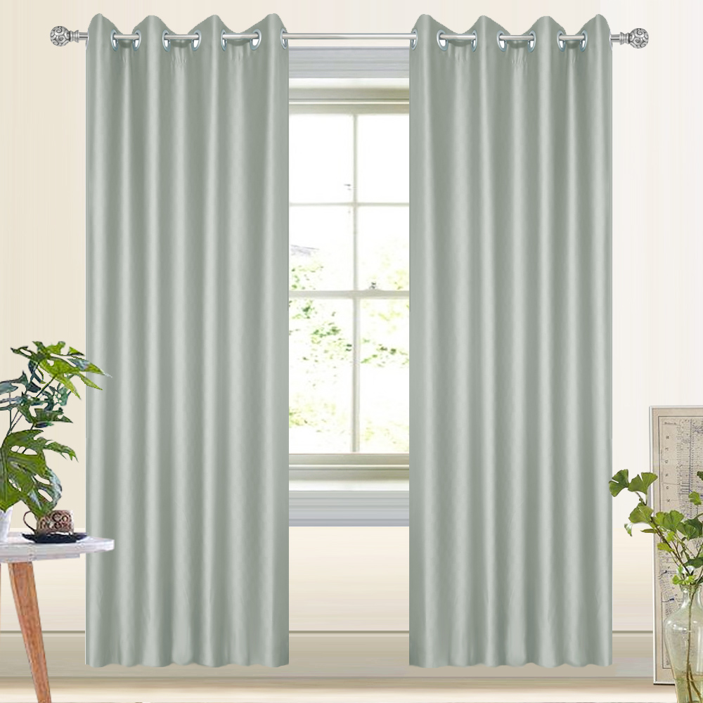 HOME LIVING STYLE CURTAIN EYELET QUARRY UV 150X250CM GRAY