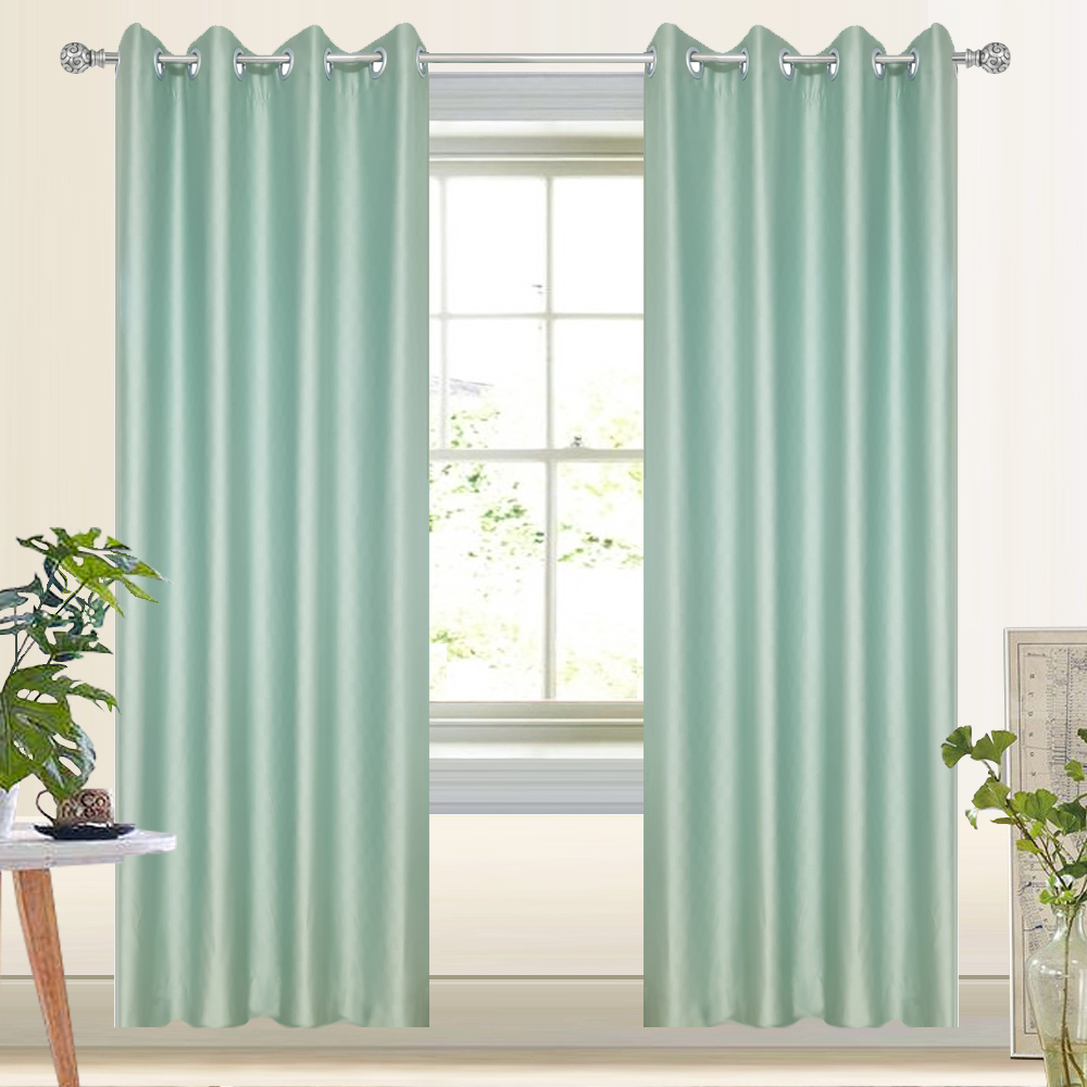 HOME LIVING STYLE CURTAIN EYELET QUARRY UV 150X250CM GREEN