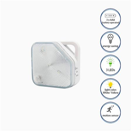 LED MOTION SENSOR NIGHT LIGHT NL-89 WARM WHITE SOUNDTEOH