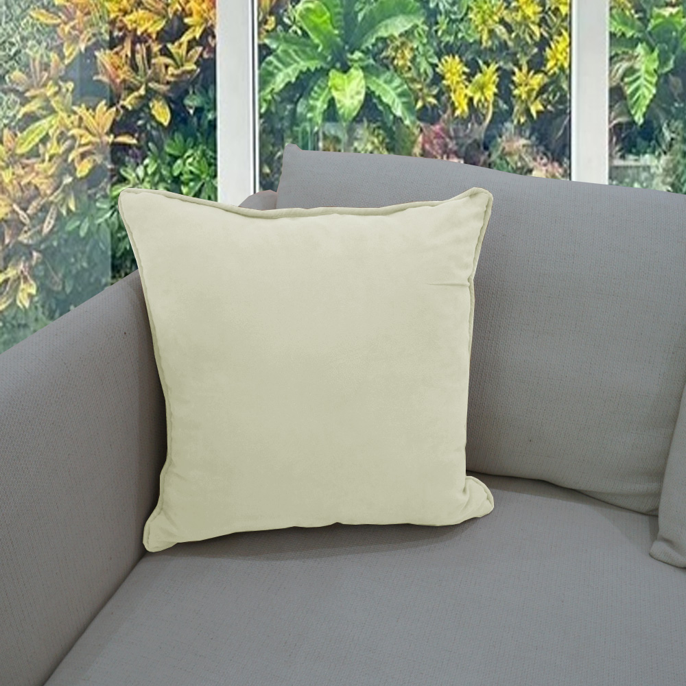 HOME LIVING STYLE CUSHION BLOOM 18X18 CREAM