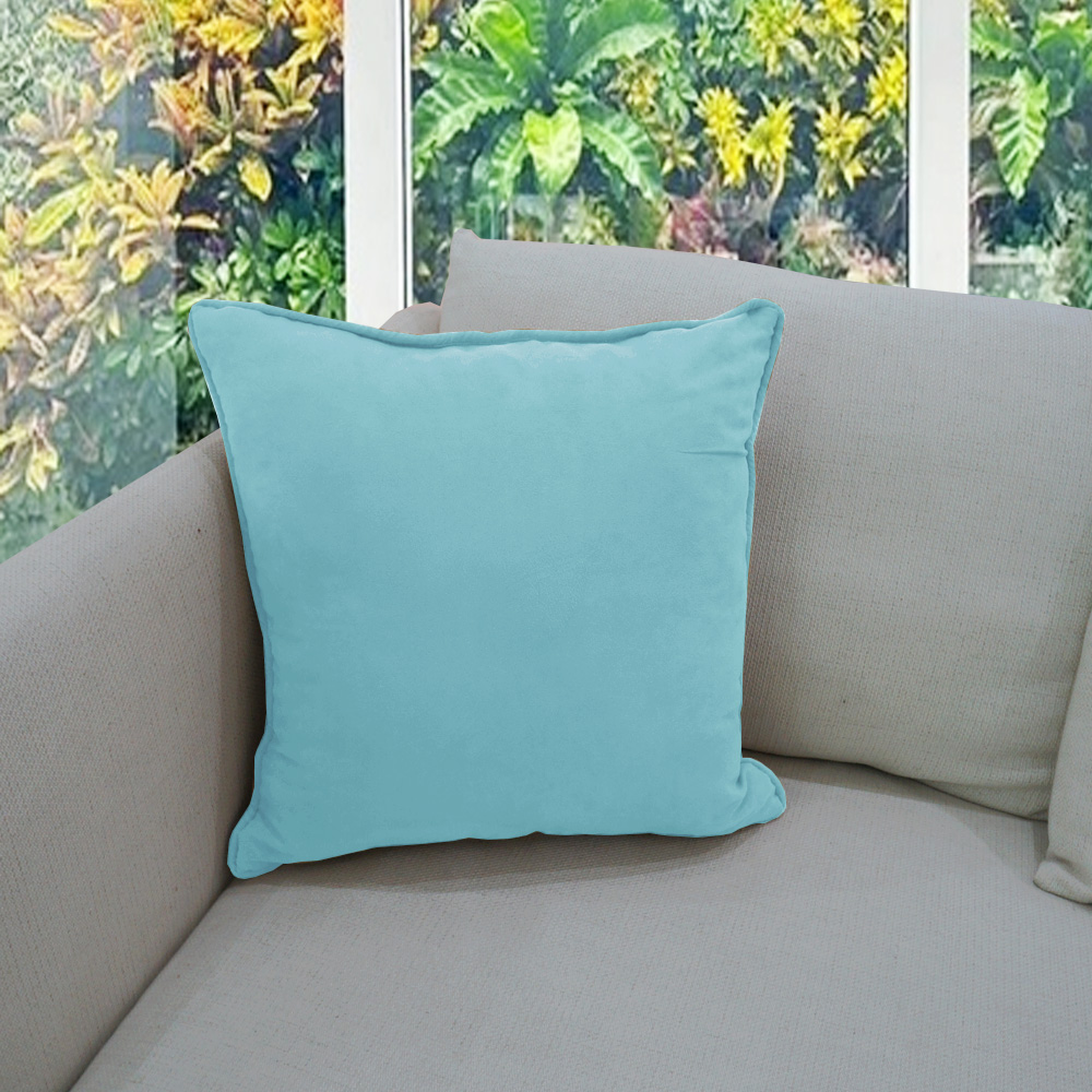HOME LIVING STYLE CUSHION BLOOM 18X18 BLUE