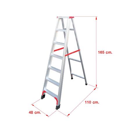 A-FRAME ALUMINUM LADDER MATALL R12207L 7-STEP [EXCLUSIVE FROM HOMEPRO THAILAND]