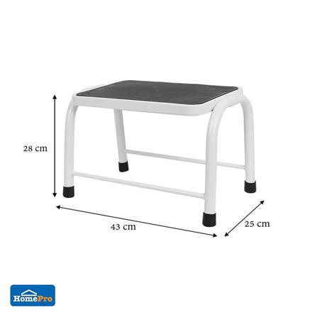 STEP STOOL MATALL 1-STEP WHITE [EXCLUSIVE FROM HOMEPRO THAILAND]