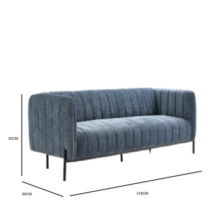 SOFA 3 SEATERS SP467 BLUE