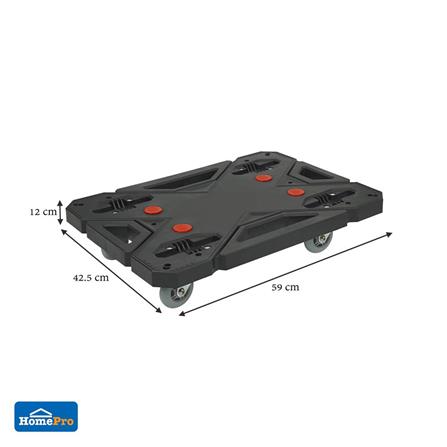 DOLLY MATALL JR-8058-1 4-WHEEL 150KG BLACK [EXCLUSIVE FROM HOMEPRO THAILAND]