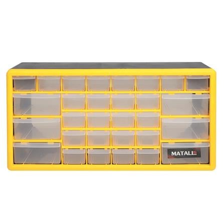 TOOL STORAGE BOX DIY MATALL HL3045-E 30-COMPARTMENT YELLOW [EXCLUSIVE FROM HOMEPRO THAILAND]