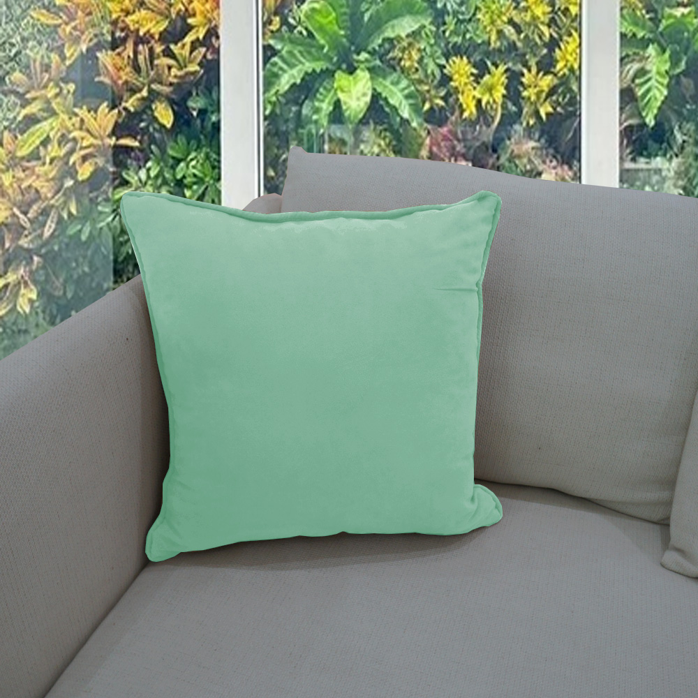 HOME LIVING STYLE CUSHION BLOOM 18X18 GREEN