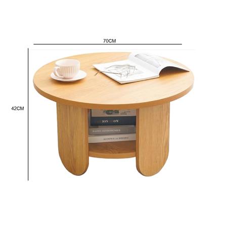 COFFEE TABLE ROUND EDWD5602 OAK
