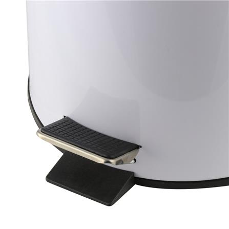 ROUND DUSTBIN PEDAL ACCO SK02001B-1-004 5L WHITE [EXCLUSIVE FROM HOMEPRO THAILAND]