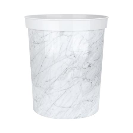 ROUND DUSTBIN ACCO SNOW MARBLE 9L MARBLE [EXCLUSIVE FROM HOMEPRO THAILAND]