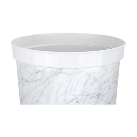 ROUND DUSTBIN ACCO SNOW MARBLE 9L MARBLE [EXCLUSIVE FROM HOMEPRO THAILAND]