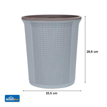 ROUND DUSTBIN ACCO MARTHA 10L GRAY [EXCLUSIVE FROM HOMEPRO THAILAND]