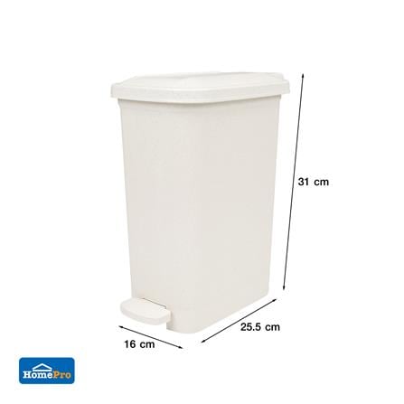 RECTANGULAR PEDAL BIN ACCO SIMPLY 6L WHITE [EXCLUSIVE FROM HOMEPRO THAILAND]