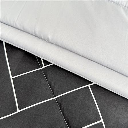 HLS COMFORTER 210x220CM ZIGZAG BLACK_Q