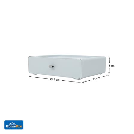 MINI DRAWER STACKO CUBE M 26.8x21x8CM GREY [EXCLUSIVE FROM HOMEPRO THAILAND]