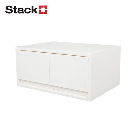 2-DRAWER BOX STACKO NEO 37X25.8X17.2CM WHITE [EXCLUSIVE FROM HOMEPRO THAILAND]