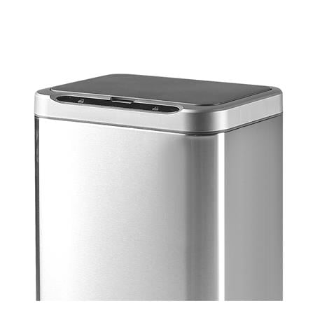 SMART DUSTBIN WITH WOOD LEGS ACCO 13L SILVER [EXCLUSIVE FROM HOMEPRO THAILAND]