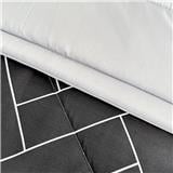 HLS COMFORTER 150X220CM ZIGZAG BLACK_S