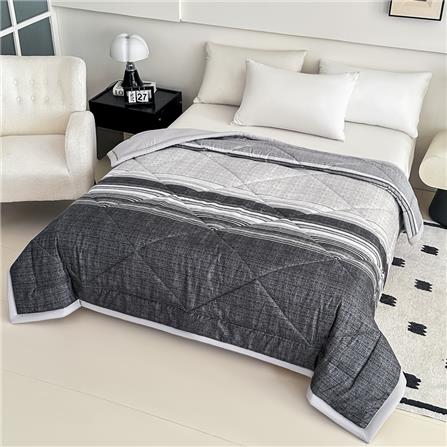 HLS COMFORTER 150X220CM STRIPE BLACK_S