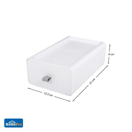 MINI DRAWER STACKO CUBE S 13.3x21x8CM WHITE [EXCLUSIVE FROM HOMEPRO THAILAND]