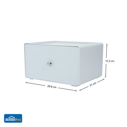 MINI DRAWER STACKO CUBE XL 26.8x21x15.3CM GREY [EXCLUSIVE FROM HOMEPRO THAILAND]