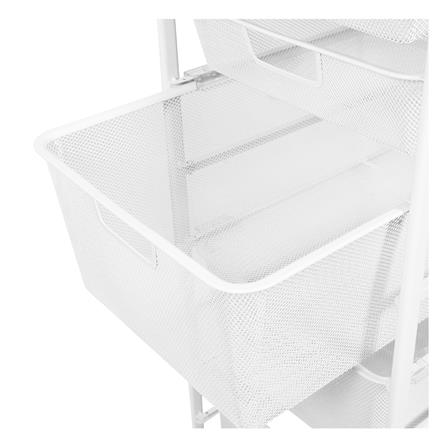5-TIER DRAWER UNIT WITH WOOD TOP STACKO FLEXI 35.6X51.4X90CM WHITE [EXCLUSIVE FROM HOMEPRO THAILAND]