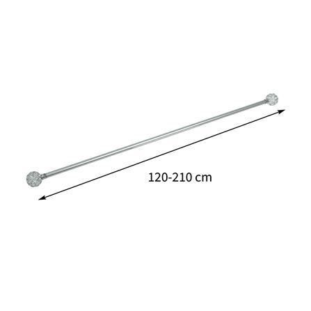 HLS CURTAIN ROD 19MM ULA 120-210 SV [EXCLUSIVE FROM HOMEPRO THAILAND]