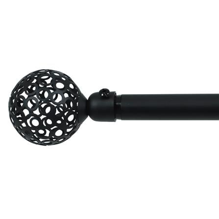 HLS CURTAIN ROD 19MM ALIDA 120-210 BK [EXCLUSIVE FROM HOMEPRO THAILAND]