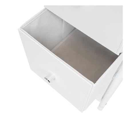 3-DRAWER LEATHER STORAGE UNIT STACKO LUZZO 29X35X77.3CM WHITE [EXCLUSIVE FROM HOMEPRO THAILAND]