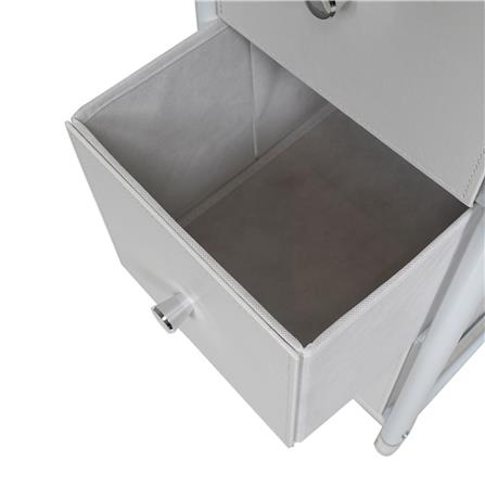 4-DRAWER LEATHER STORAGE UNIT STACKO LUZZO 29X35X98.7CM WHITE [EXCLUSIVE FROM HOMEPRO THAILAND]