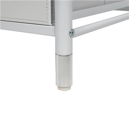 4-DRAWER LEATHER STORAGE UNIT STACKO LUZZO 29X35X98.7CM WHITE [EXCLUSIVE FROM HOMEPRO THAILAND]