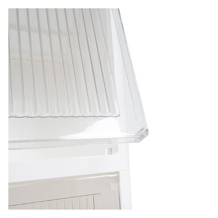 4-TIER STORAGE CABINET WITH TOP-OPENING DOOR STACKO MOREZ 45X38X117CM WHITE [EXCLUSIVE FROM HOMEPRO THAILAND]