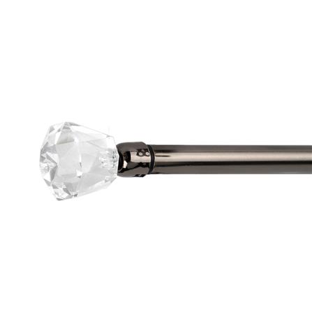 BNT CURTAIN ROD 19MM VIVA 120-210 BK [EXCLUSIVE FROM HOMEPRO THAILAND]