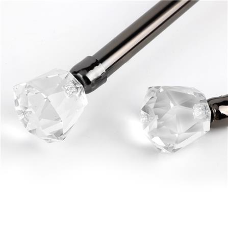 BNT CURTAIN ROD 19MM VIVA 120-210 BK [EXCLUSIVE FROM HOMEPRO THAILAND]