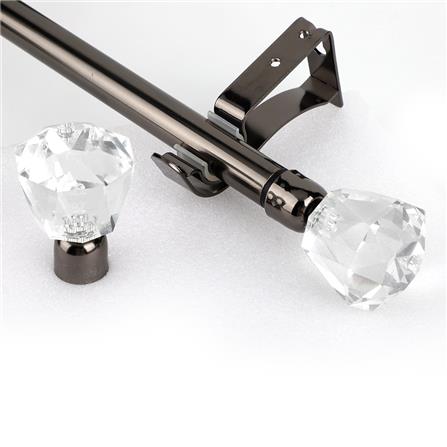 BNT CURTAIN ROD 19MM VIVA 120-210 BK [EXCLUSIVE FROM HOMEPRO THAILAND]