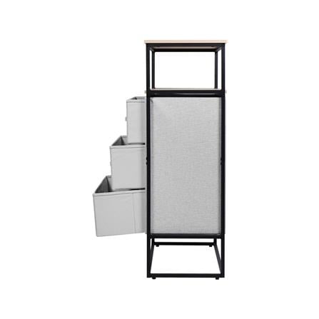 3-DRAWER FABRIC STORAGE UNIT STACKO DIMI 60X34X99.6CM GREY [EXCLUSIVE FROM HOMEPRO THAILAND]